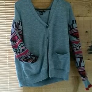 Forever 21 tribal print knit sweater