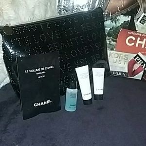 CHANEL Makeup - YSL Cosmetic bag w/ Chanel cosmetic deluxe samples CHANEL Makeup - YSL Cosmetic bag w/ Chanel cosmetic deluxe samples