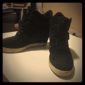 Black wedge sneaker Steve Madden