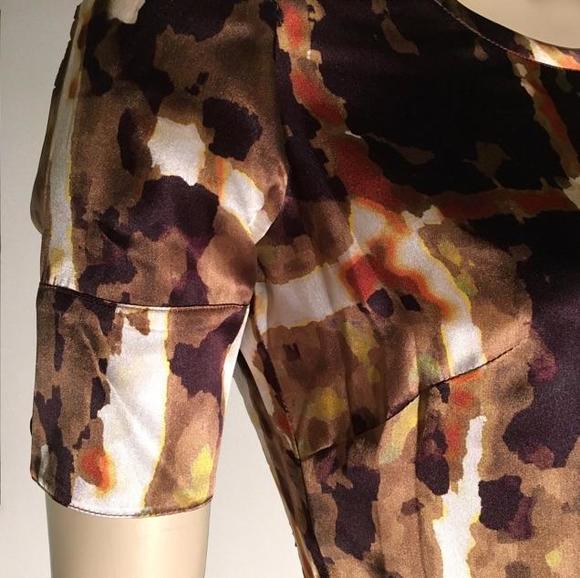 Hilton Hollis watercolor silk blouse -- size 2 - Picture 3 of 4