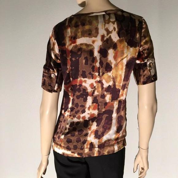 Hilton Hollis watercolor silk blouse -- size 2 - Picture 4 of 4