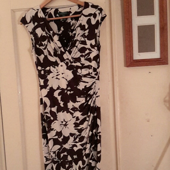 Ralph Lauren Brown Floral Dress
