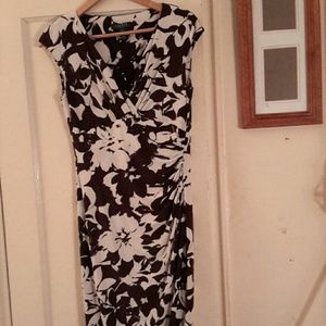 Ralph Lauren Brown Floral Dress