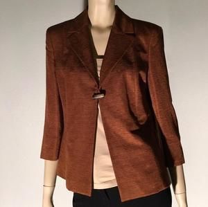 Petite Talbots copper/rust blazer -- size 8P