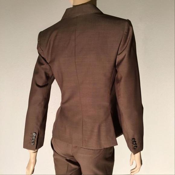 Petite Ann Taylor LOFT mocha brown suit -- size 2P - Picture 3 of 4