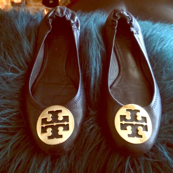 Tory Burch Reva Flats,gently worn beautiful shoes