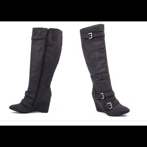 Lane Bryant Women's wide width wedge boots