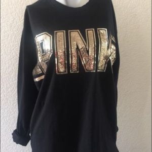 Victoria's Secret long sleeved with gold bling