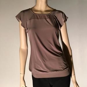 The Limited gray blouson top -- size XS
