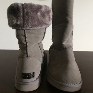 Tall Gray Boots