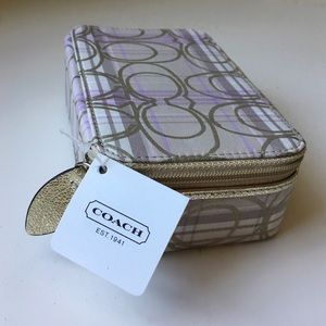 Coach Tartan Jewelry Box