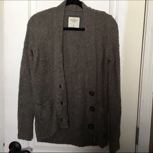 a&f oversized cardigan
