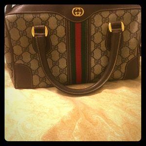 Gucci miniBostonvintage bag-Authentic/long strap🎀