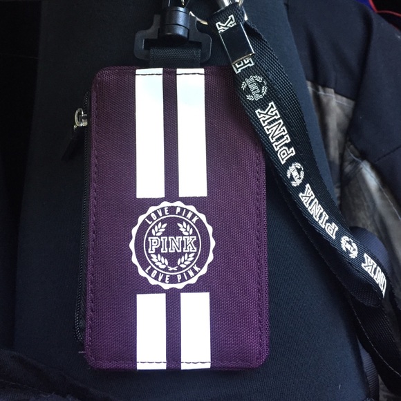 Brand new never used PINK lanyard!