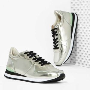 Steve Madden Trackk Trainer Silver Sneakers