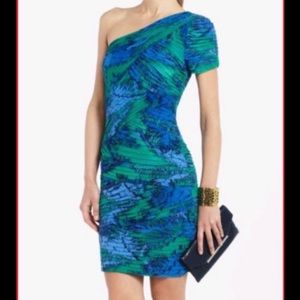 BCBG One Shoulder Cocktail Dress