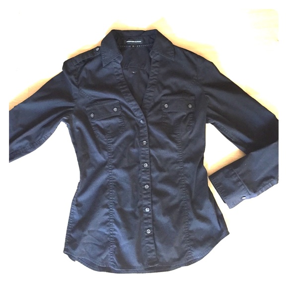 Slim Black Dress Shirt!!