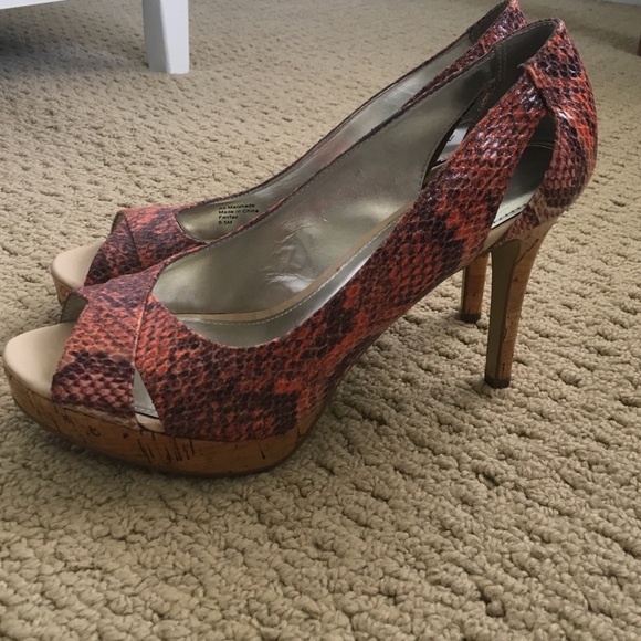Alfani Fairfax snake heels - Picture 2 of 4