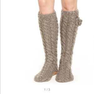 NEW Lemon cozy Slipper Socks "Garden Marshmallow"