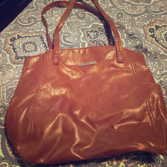 Medium brown RELIC over the shoulder purse