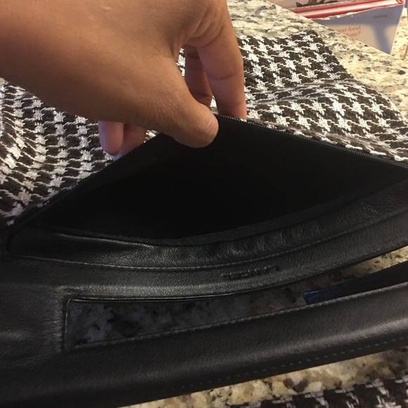 Houndstooth square cloth handbag - Picture 4 of 4