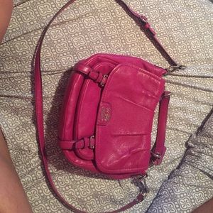 Magenta coach crossbody