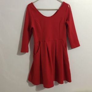 🚫🚫SOLD 🚫🚫Beautiful red skater dress