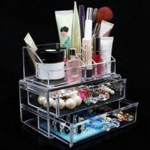 Delicate Multifunction Transparent Double Drawers