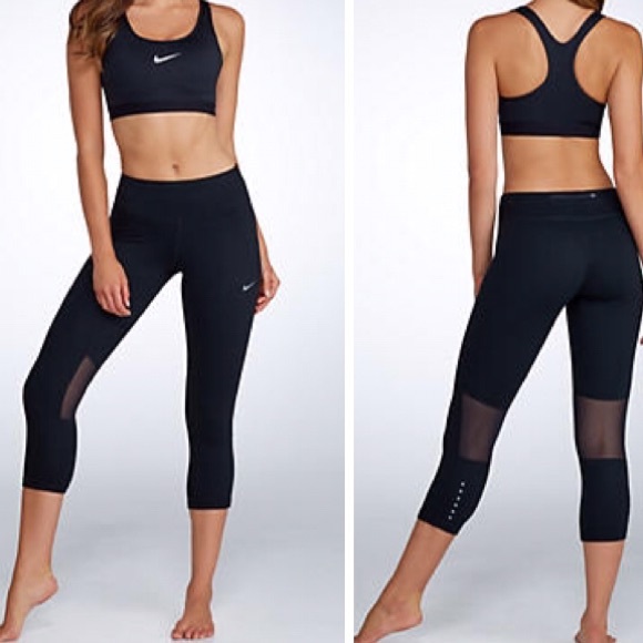 Nike DRI-FIT Epic Run Cropped Running Leggings - Picture 2 of 4