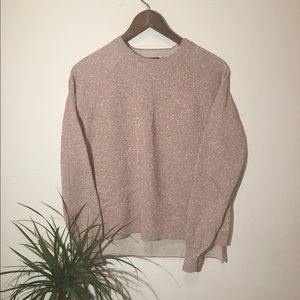 J Crew Sparkle Side-slit Sweater