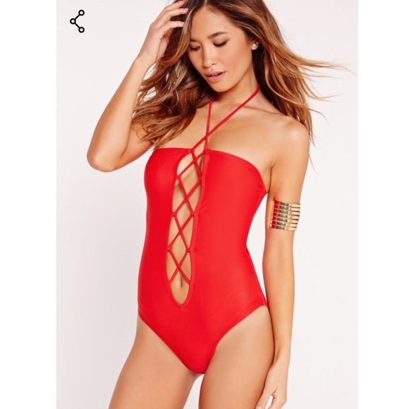 Missguided Other - NWT Missguided Lace Up Swimsuit