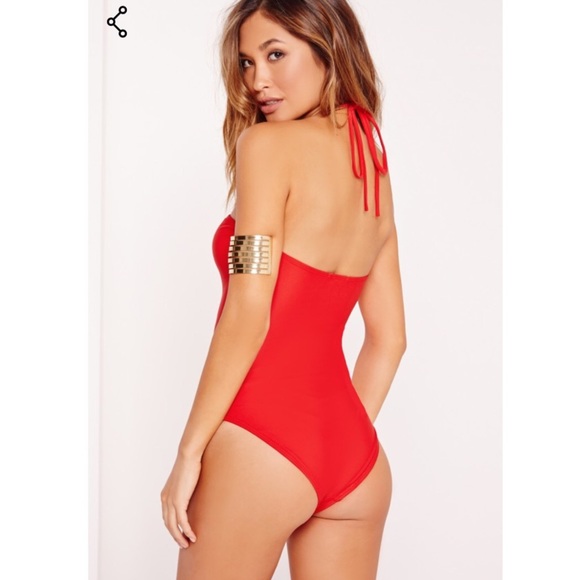 NWT Missguided Lace Up Swimsuit - Picture 2 of 4