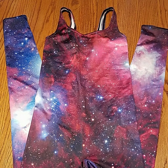Black Milk Galaxy Purple Catsuit
