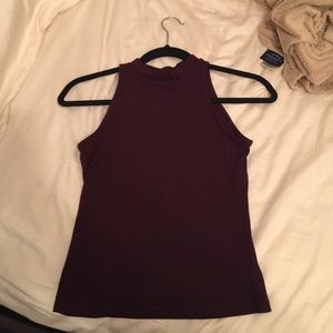 high neck crop top