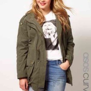 24h SALE!!🎉 ASOS Curve Popper Parka Coat
