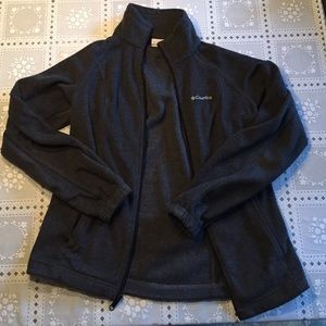 Charcoal Gray Fleece Columbia Jacket