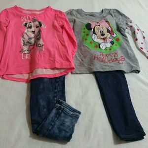 2 outfits with legging bundle
