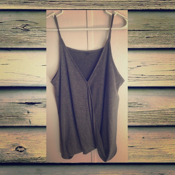 Gray Flowy Tank