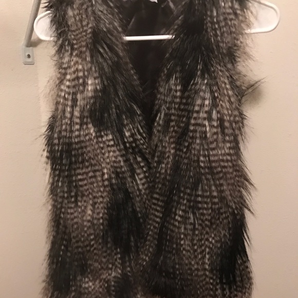Faux fur vest