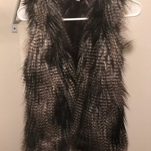 Faux fur vest