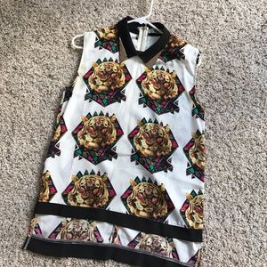 Tiger sleeveless top