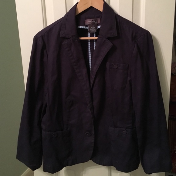 Navy Blazer by George Size 14W