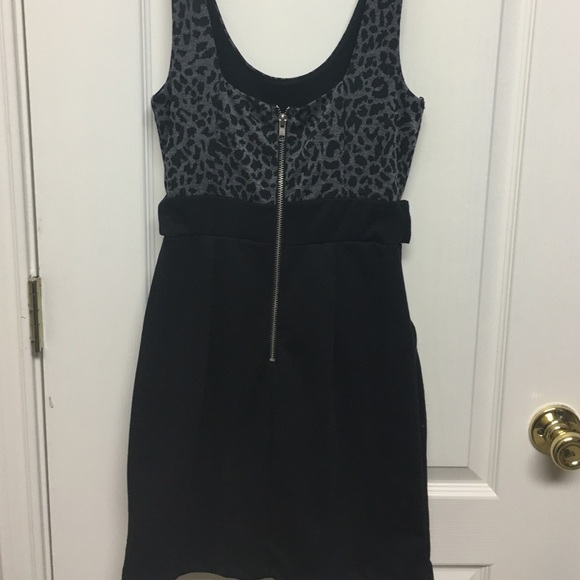 Papaya Dresses - Black and gray leopard dress Papaya Dresses - Black and gray leopard dress