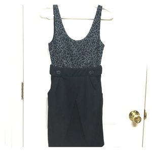 Papaya Dresses - Black and gray leopard dress Papaya Dresses - Black and gray leopard dress