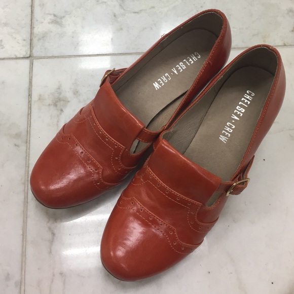 Chelsea crew vintage wingtip heels like new