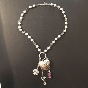 Necklace with heart locket