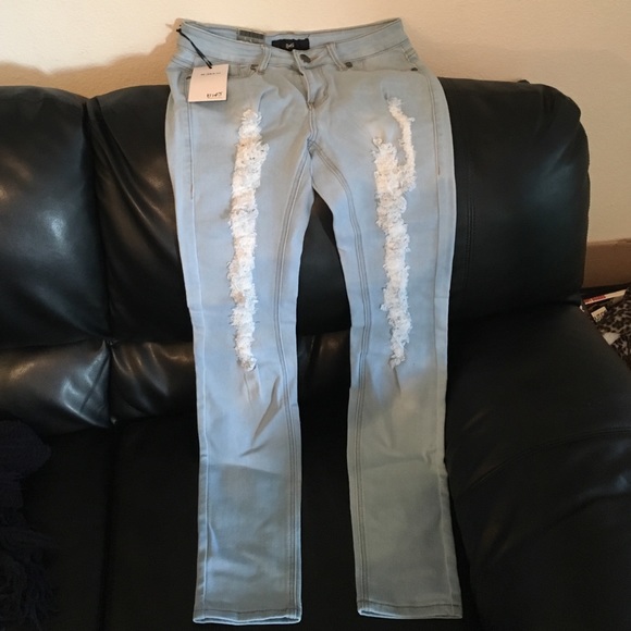 Ripped fashion nova jean