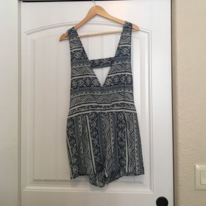 Printed romper