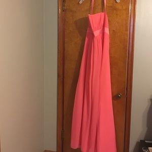 Pink/coral gown