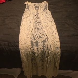 Gorgeous lace cover up/Vest!!